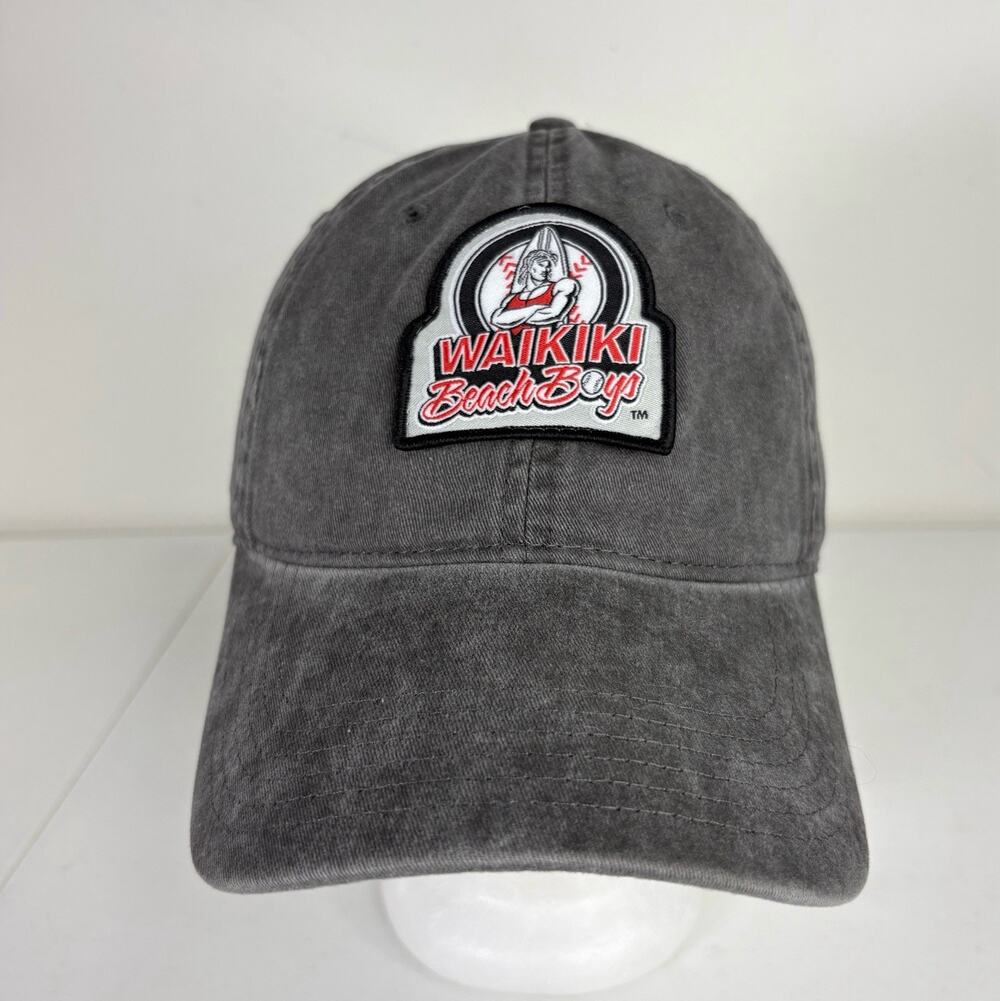 Waikiki Beach Boys Baseball Dad Hat Adult Gray Adjustable Minor Leage Novelty